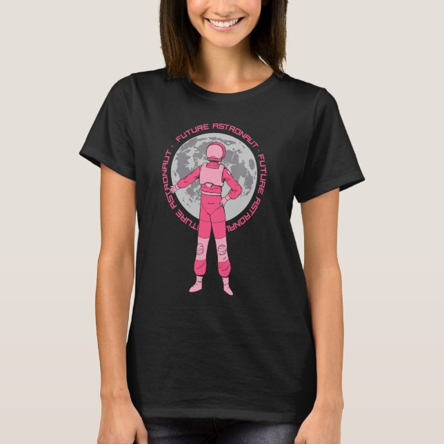 Future Astronaut Rocket Astronomy Space Planets 1 T-Shirt (Front)
