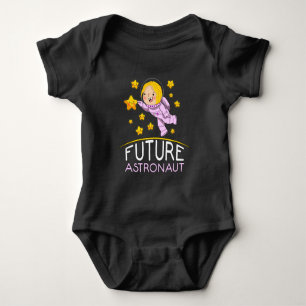 Future Astronaut With Planets Funny Gift For Girl Baby Bodysuit