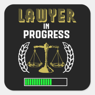 Future Attorney Future Lawyer Square Sticker