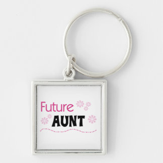 Future Aunt Black and Pink T-shirts and Gifts Key Ring