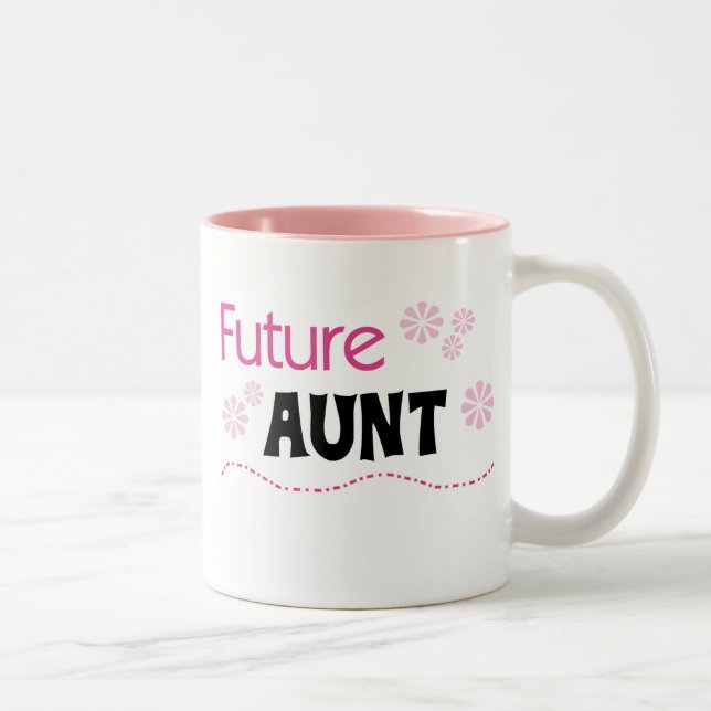 Future Aunt Tshirts and Gifts Two-Tone Coffee Mug (Right)