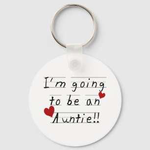 Future Auntie Kid Print Tshirts and Gifts Key Ring
