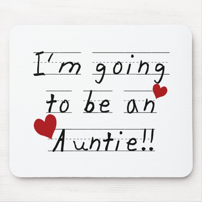 Future Auntie Kid Print Tshirts and Gifts Mouse Mat (Front)