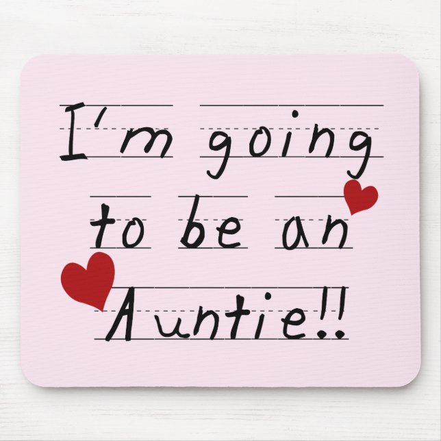 Future Auntie Kid Print Tshirts and Gifts Mouse Mat (Front)