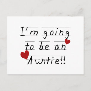Future Auntie Kid Print Tshirts and Gifts Postcard