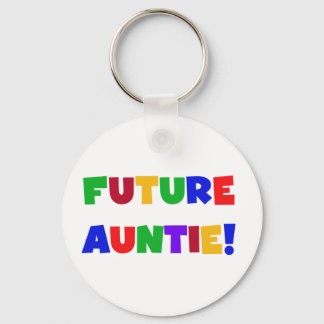 Future Auntie-Primary Colours Tshirts and Gifts Key Ring