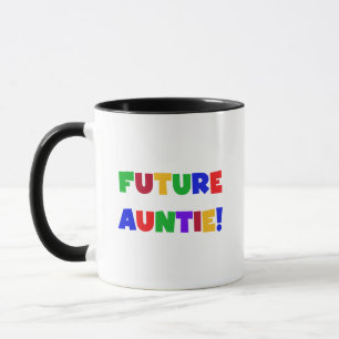 Future Auntie-Primary Colours Tshirts and Gifts Mug