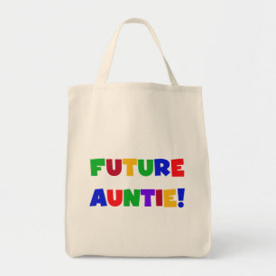 Future Auntie-Primary Colours Tshirts and Gifts Tote Bag