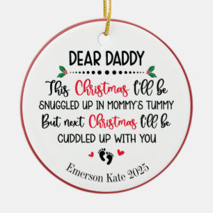 Future Baby's Dad Christmas Ceramic Tree Decoration