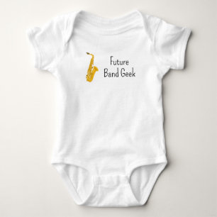 Future Band Geek Saxophone Baby Bodysuit