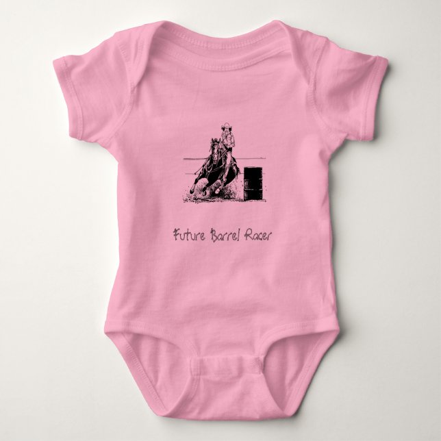 Future Barrel Racer Baby Bodysuit (Front)