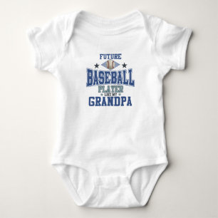 Future Baseball Player Like My Grandpa Baby Bodysuit