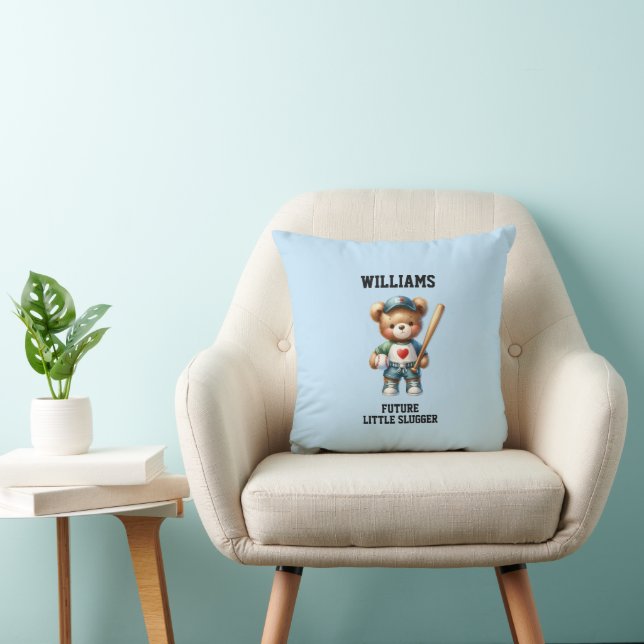 Future Baseball Player Teddy Bear Cushion (Chair)
