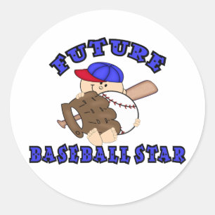 Future Baseball Star Classic Round Sticker