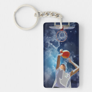 Future Basketball All-Star Drawstring Bag Key Ring