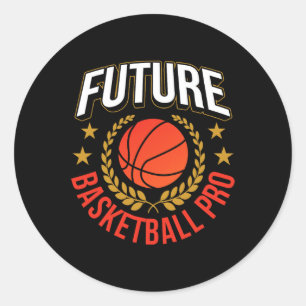 Future Basketball Pro Coach Match Team Player  Classic Round Sticker