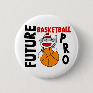 Future Basketball Pro Sock Monkey 6 Cm Round Badge