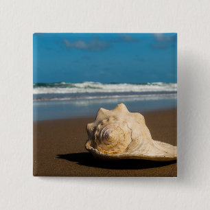 Future Beach 15 Cm Square Badge