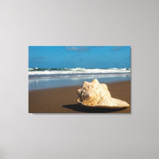 Future Beach Canvas Print (Front)