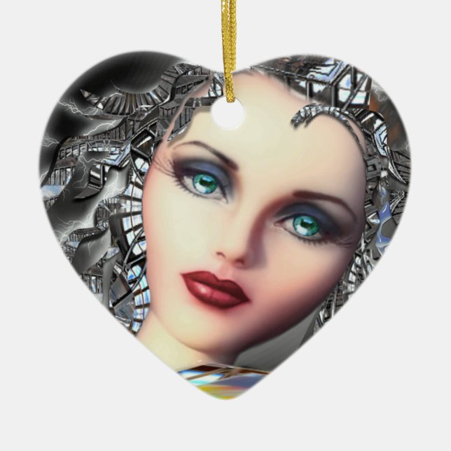 Future Beauty Ceramic Tree Decoration (Front)