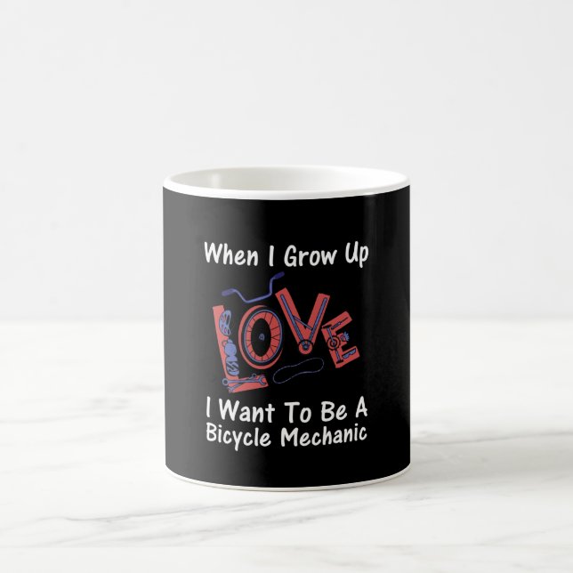 Future Bicycle Repair Mechanic Kids Career Coffee Mug (Center)