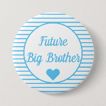 Future Big Brother Baby Shower Button