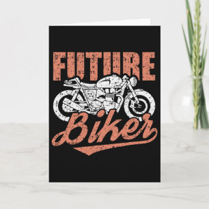 Future Biker Clic Motorcycle Cool Motorbike Riding Card