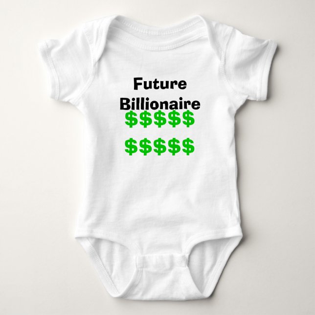 Future Billionaire Baby Bodysuit (Front)