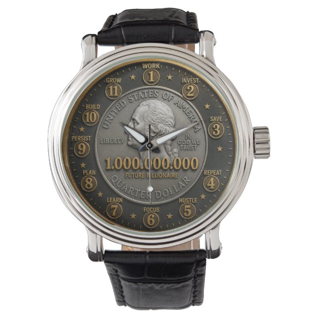 Future Billionaire Mindset Millionaire  Watch (Front)