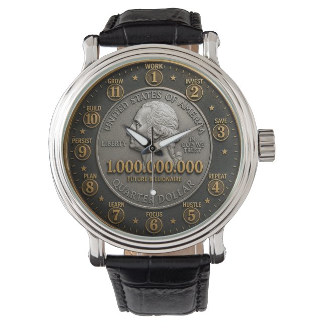 Future Billionaire Mindset Millionaire  Watch (Front)