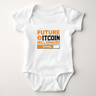 Future Bitcoin Millionaire Loading Baby Bodysuit