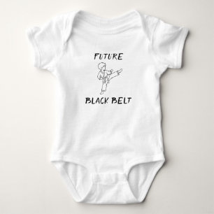 Future Black Belt Taekwondo Karate Baby Bodysuit