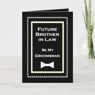 Future Borther-in-Law Groomsman Wedding Invitation