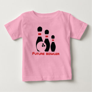 Future bowler, bowling ball and pins baby T-Shirt