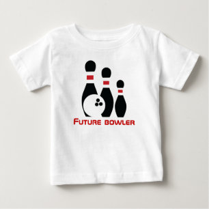 Future bowler, bowling ball and pins baby T-Shirt