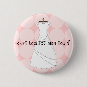 future bride it swipes in is soon my turn 6 cm round badge