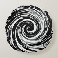 Future -Brushed Polyester Round Throw Pillow (16")