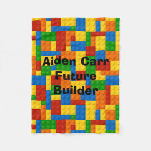 Future Builder Blocks - Fleece Baby Blanket