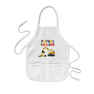 Future Builder Construction Vehicle Kids Apron