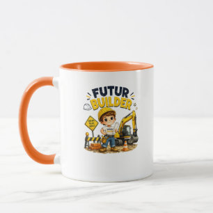 Future Builder Cute Construction Kid Mug