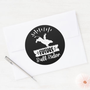 Future Bull Rider Bull Riding Rodeo Gifts Ideas Classic Round Sticker