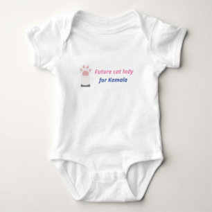 Future cat ladies supporting Kamala Harris Baby Bodysuit