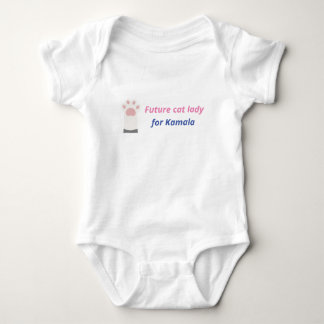 Future cat ladies supporting Kamala Harris Baby Bodysuit