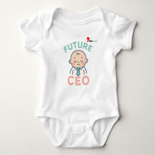 Future CEO Baby Bodysuit Cute Business Infant Gi