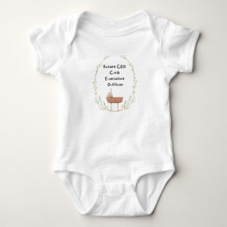 💼👶✨"Future CEO: Crib Executive Officer" Baby Bodysuit