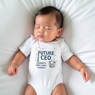 "Future CEO" Cute & Funny Baby Bodysuit 