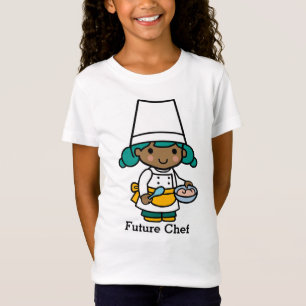 Future Chef/ Baker Girl in Apron cooking T-Shirt