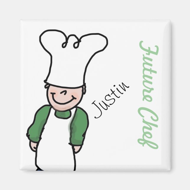 Future Chef - Personalised Cooking Magnet (Front)