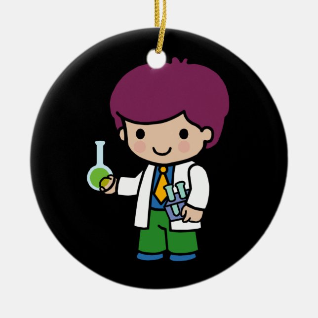 Future Chemist / Scientist Ceramic Tree Decoration (Front)