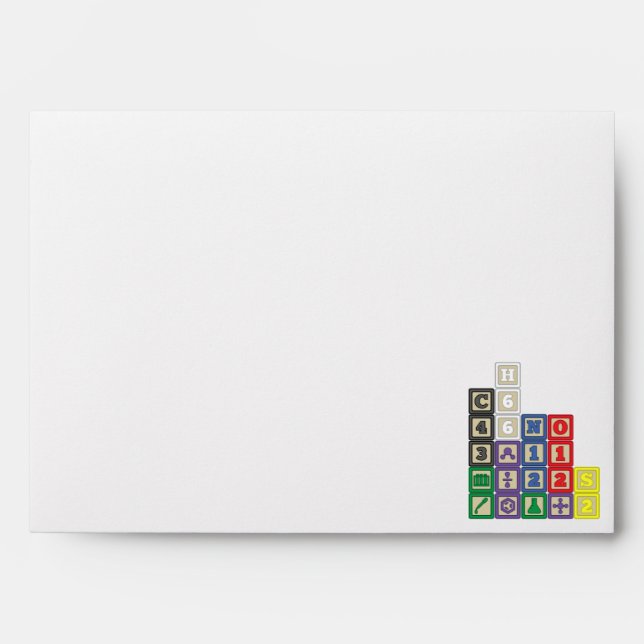 Future Chemist's Blocks Envelopes (Front)